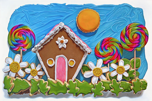 Working on a New Show of My Cookie Landscape Paintings