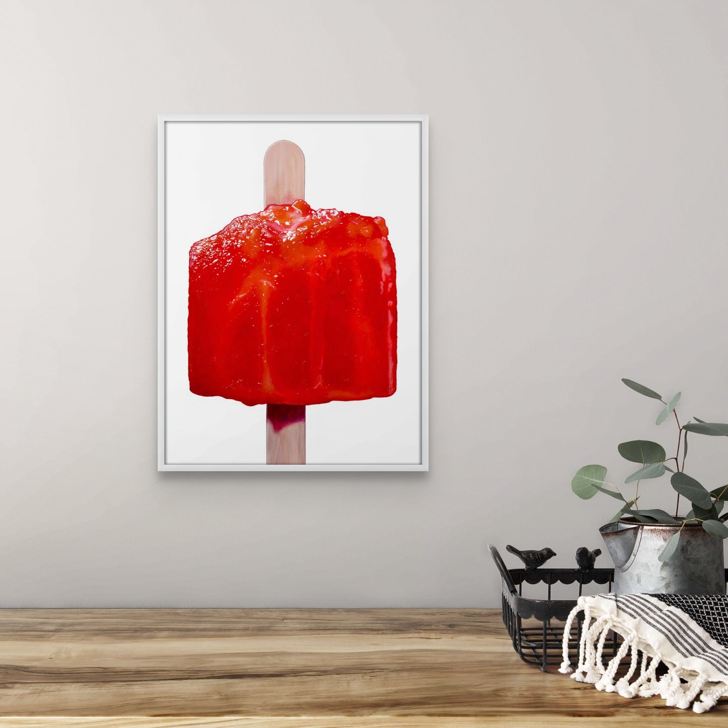 Cherry Popsicle Art Print | Limited Edition of 50