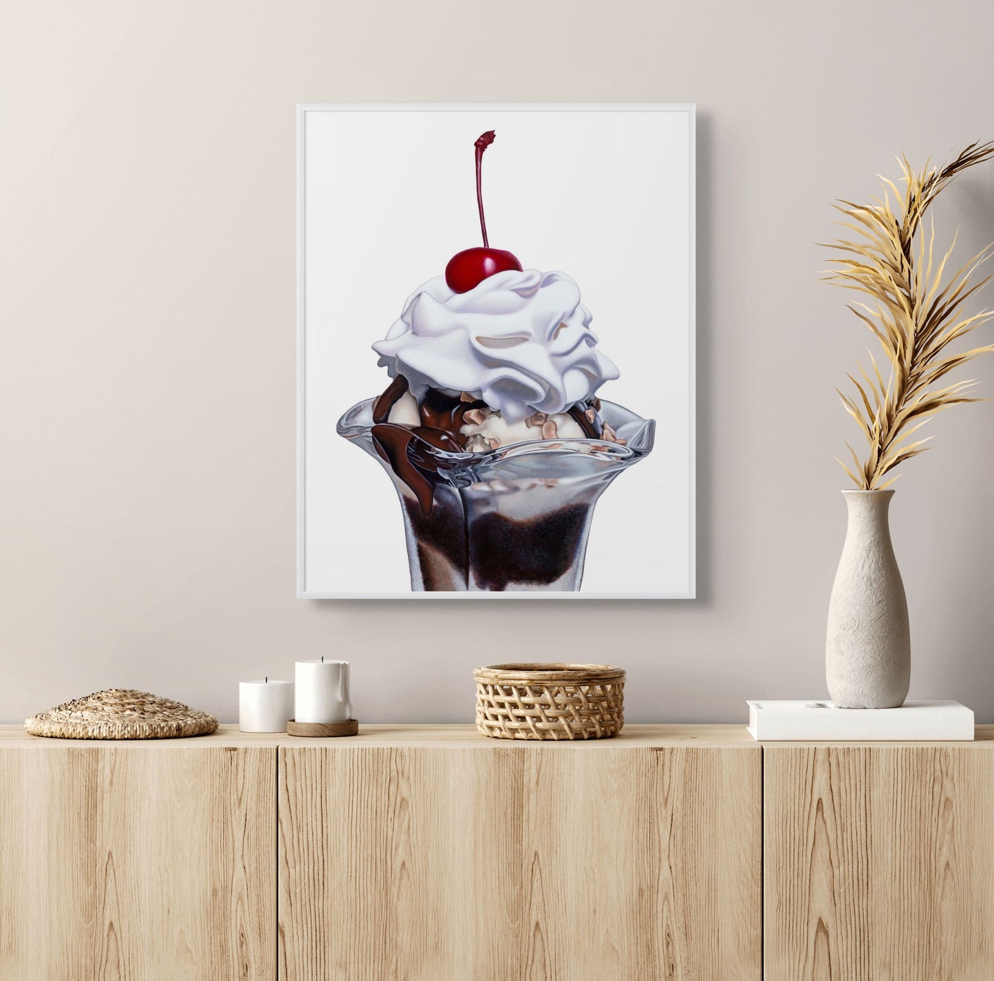 Hot Fudge Sundae Ice Cream Art Print | Open Edition
