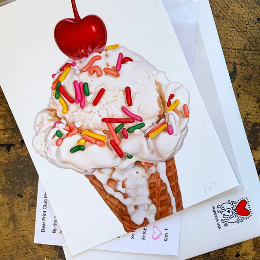 New Month, New Mini Ice Cream Print for the Snail Mail Club