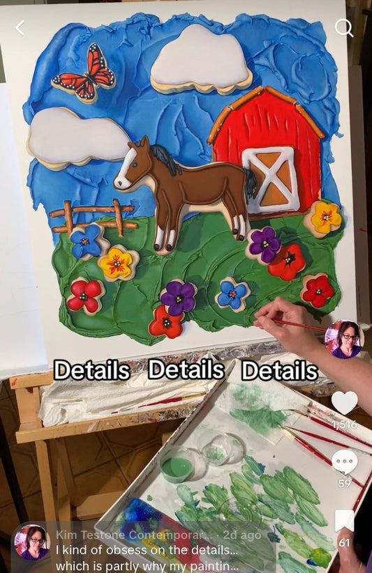 How I Make My Cookie Landscape Paintings