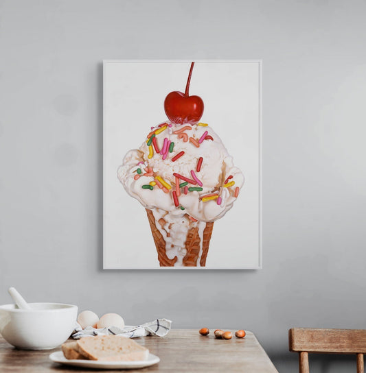 Did I just drop my first 24" x 18" ice cream cone print? Yes, Ma'am!