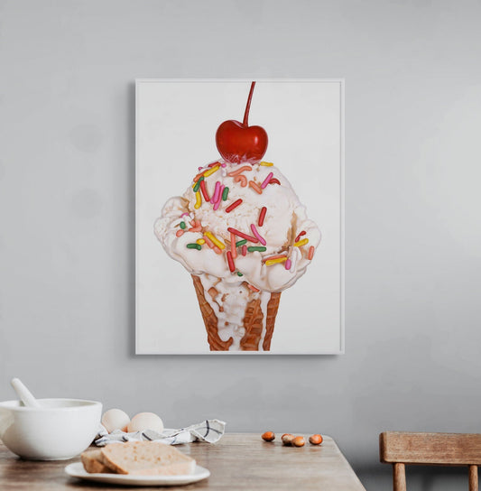 Did I just drop my first 24" x 18" ice cream cone print? Yes, Ma'am!