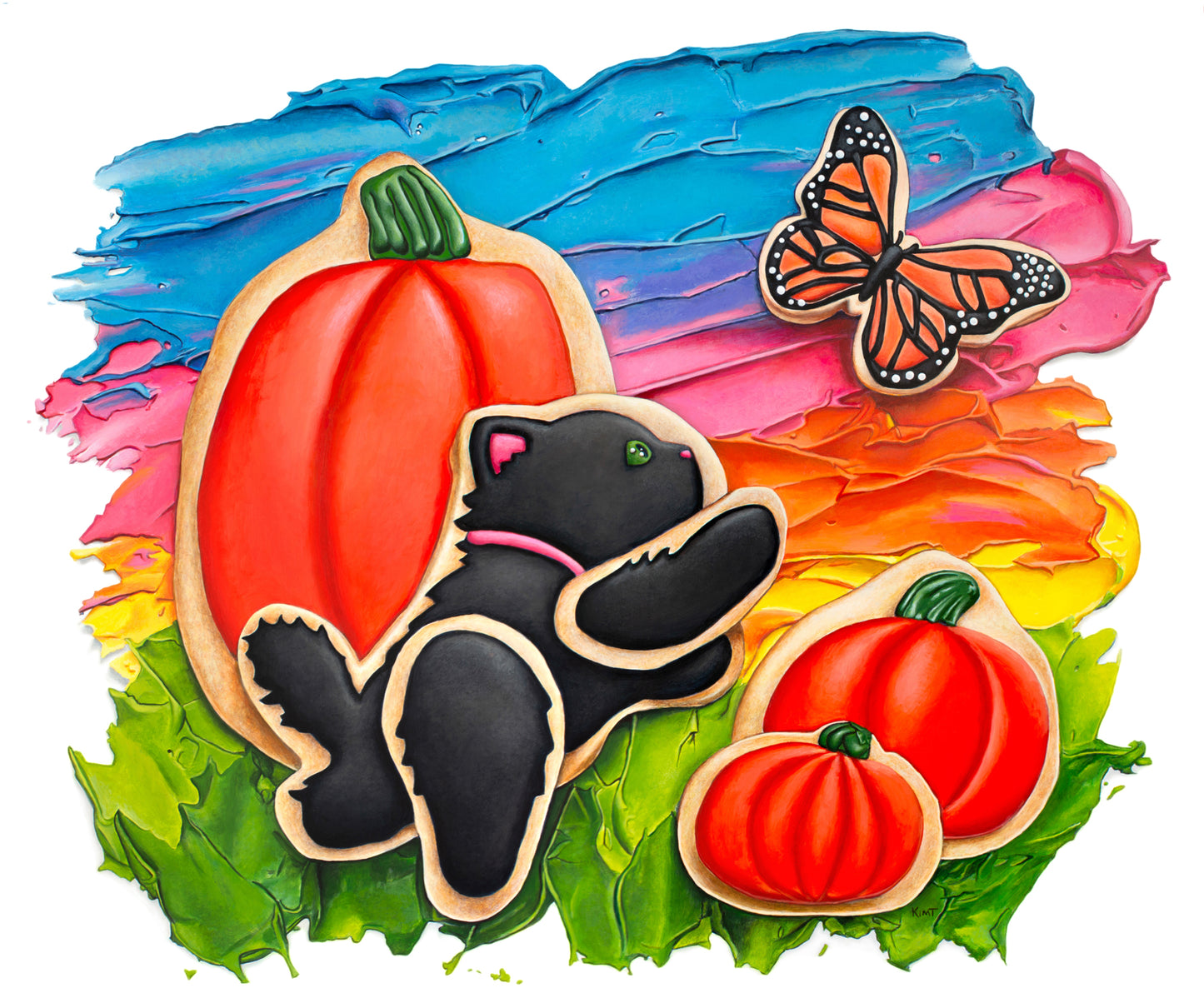 Chasing Butterflies | Cookie Landscape Trompe L'Oeil Series | Open-Edition Print