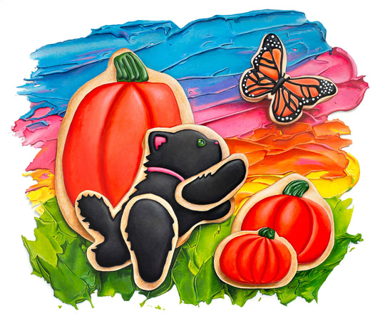 Chasing Butterflies | Cookie Landscape Trompe L'Oeil Series | Open-Edition Print