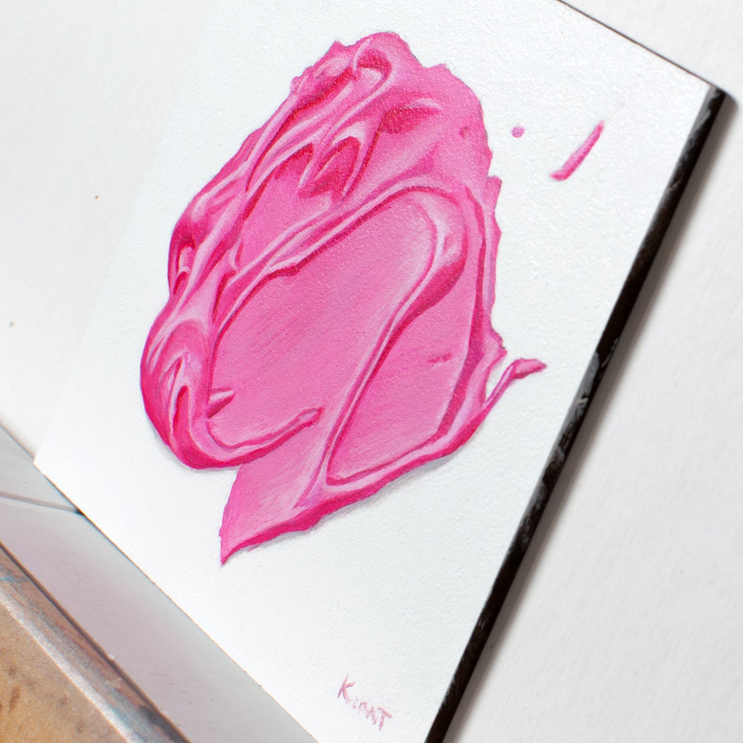 Pink Frosting Swoop Study 1 -- A 4-Hour Twitch Live Painting Study