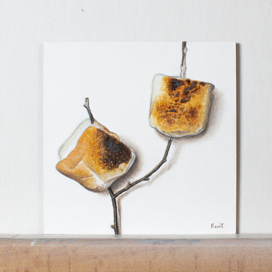 Toasted Marshmallows Study -- A 4-Hour Twitch Live Painting Study