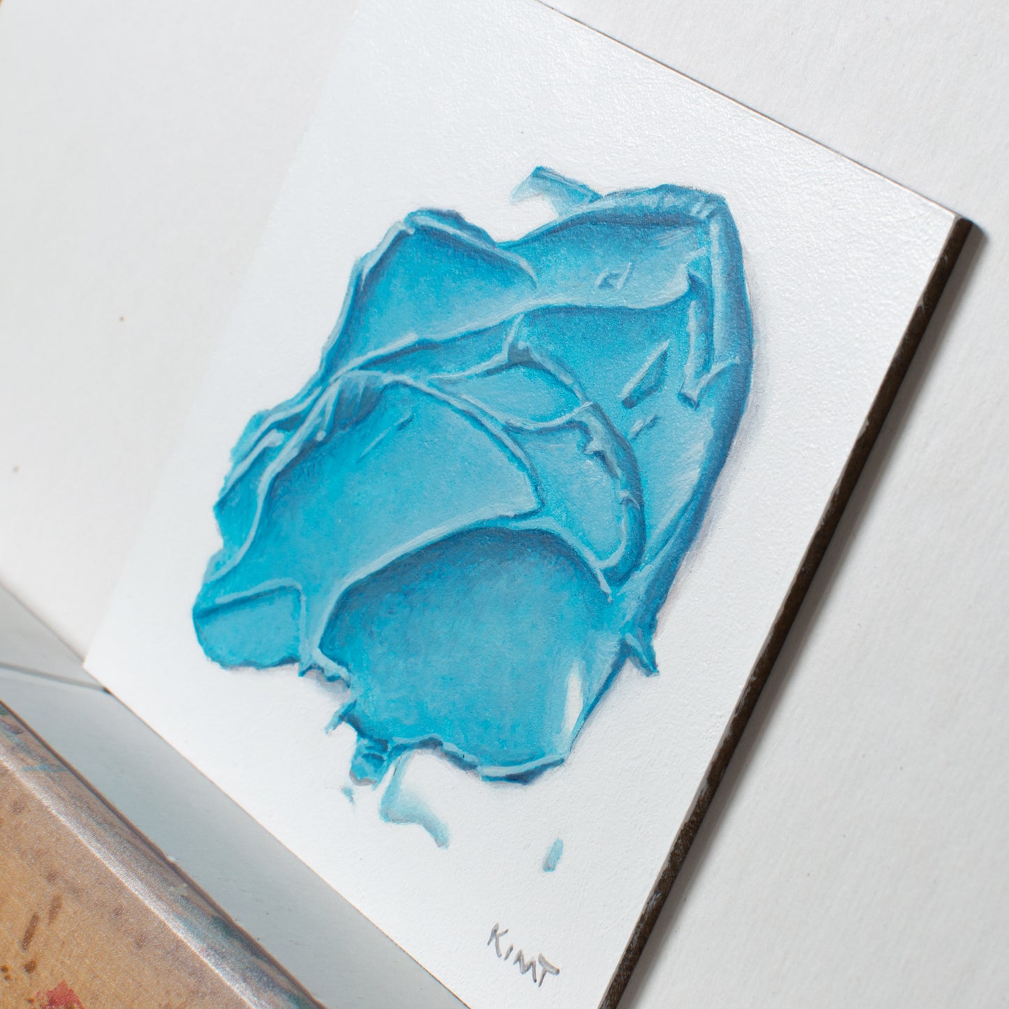 Blue Frosting Swoop Study 1 -- A 4-Hour Twitch Live Painting Study