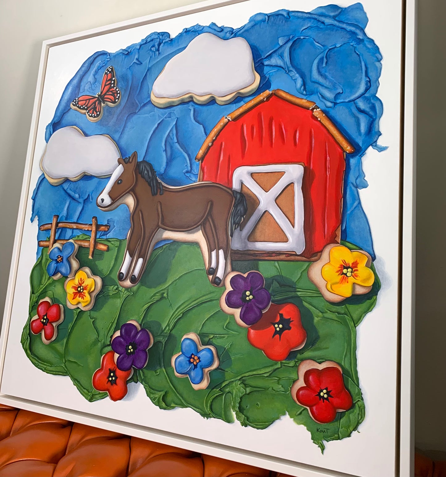 The Daydreamer (Original Acrylic Trompe L'Oeil Painting by Kim Testone)
