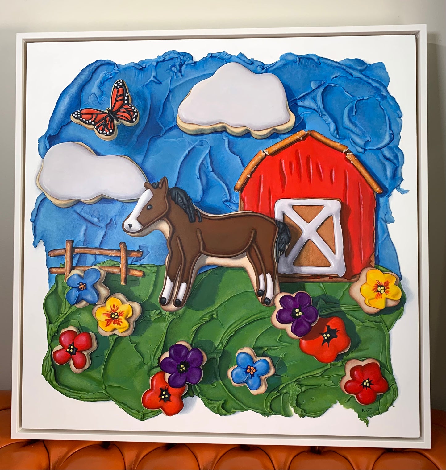 The Daydreamer (Original Acrylic Trompe L'Oeil Painting by Kim Testone)
