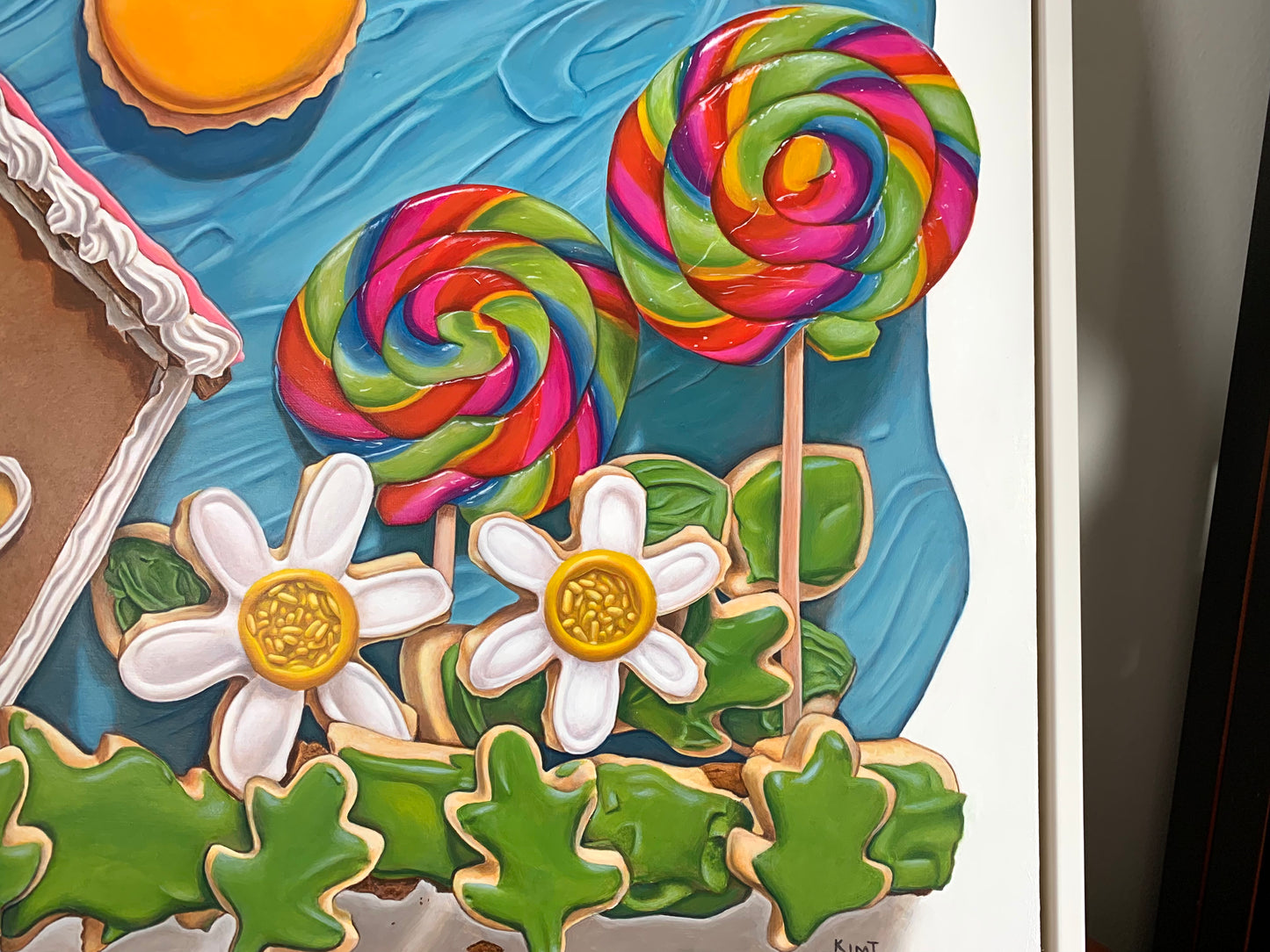 Here Comes the Sun (Original Acrylic Trompe L'Oeil Painting by Kim Testone)