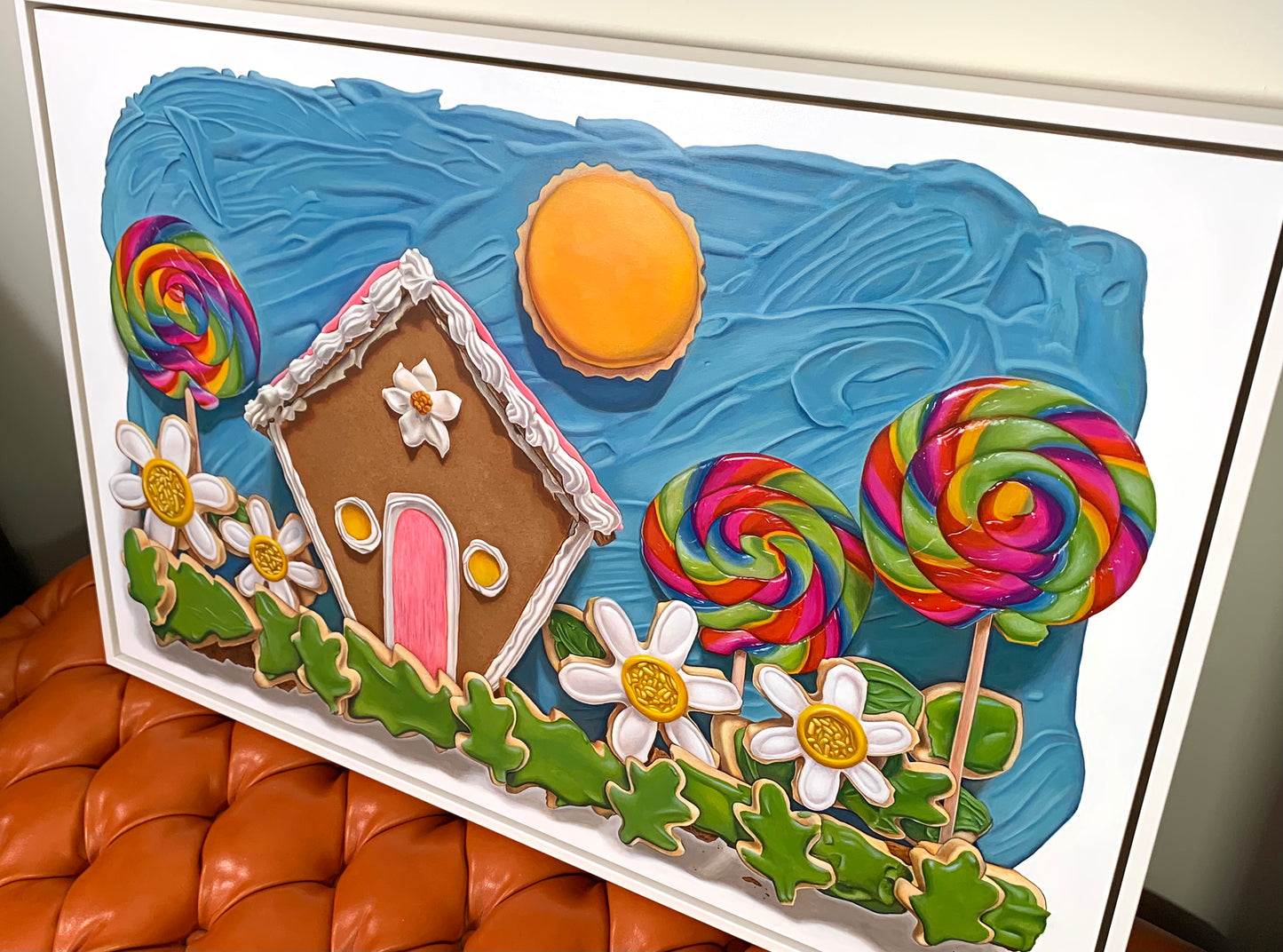 Here Comes the Sun (Original Acrylic Trompe L'Oeil Painting by Kim Testone)