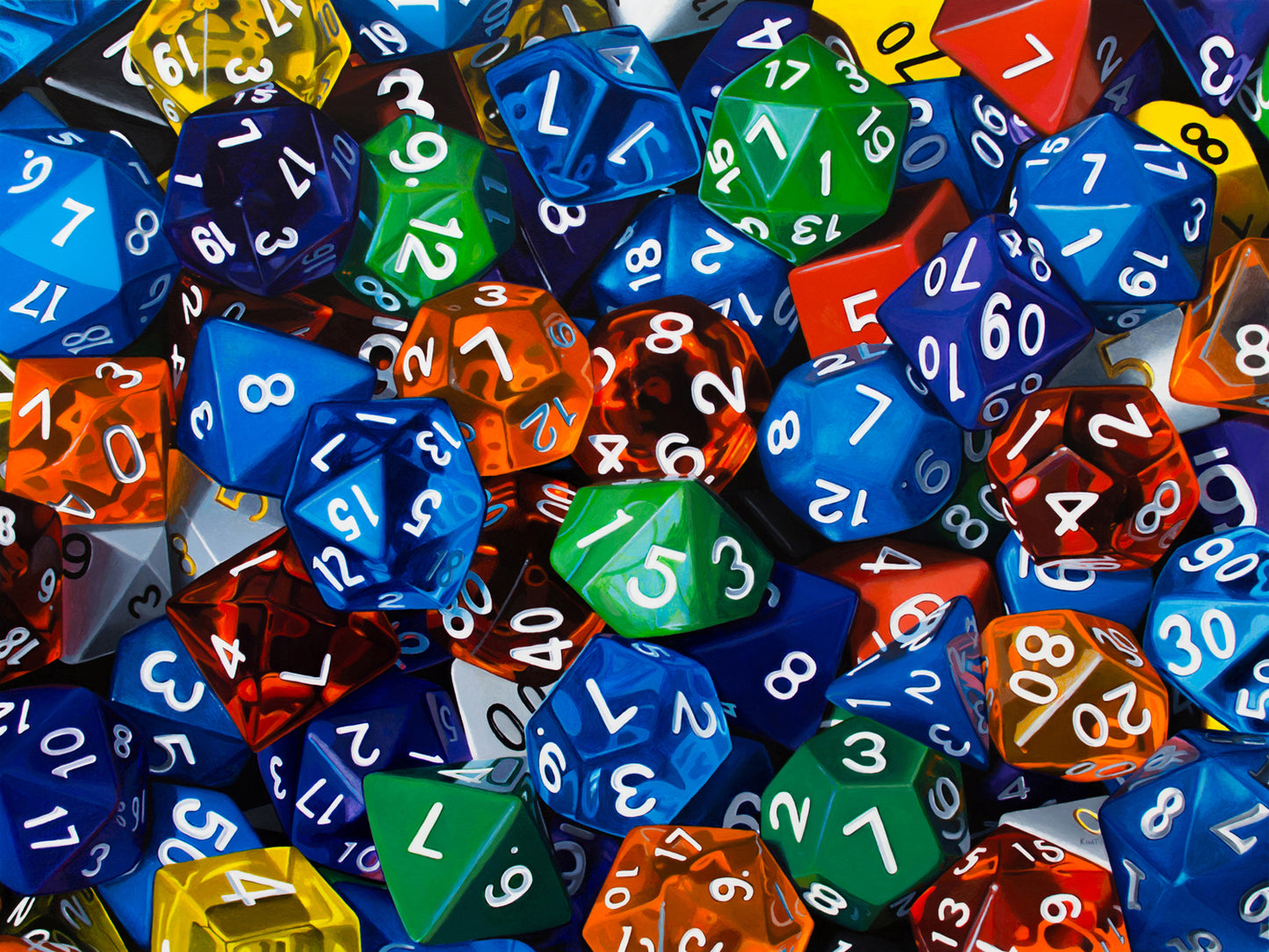Gaming Dice Art Print | Limited Edition of 50