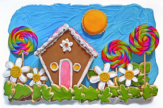 Here Comes the Sun (Original Acrylic Trompe L'Oeil Painting by Kim Testone)