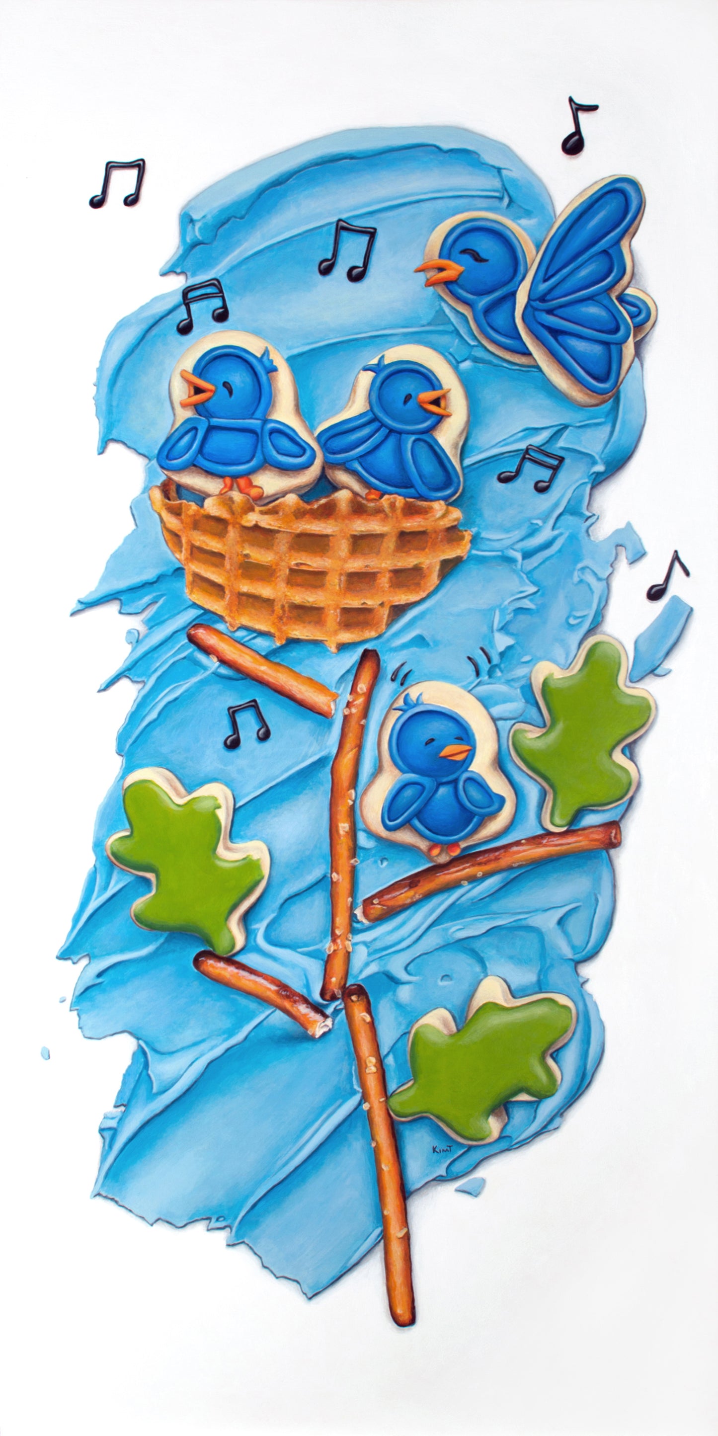 Sing (Original Acrylic Painting by Kim Testone)