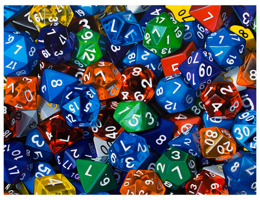 Gaming Dice Art Print | Limited Edition of 50