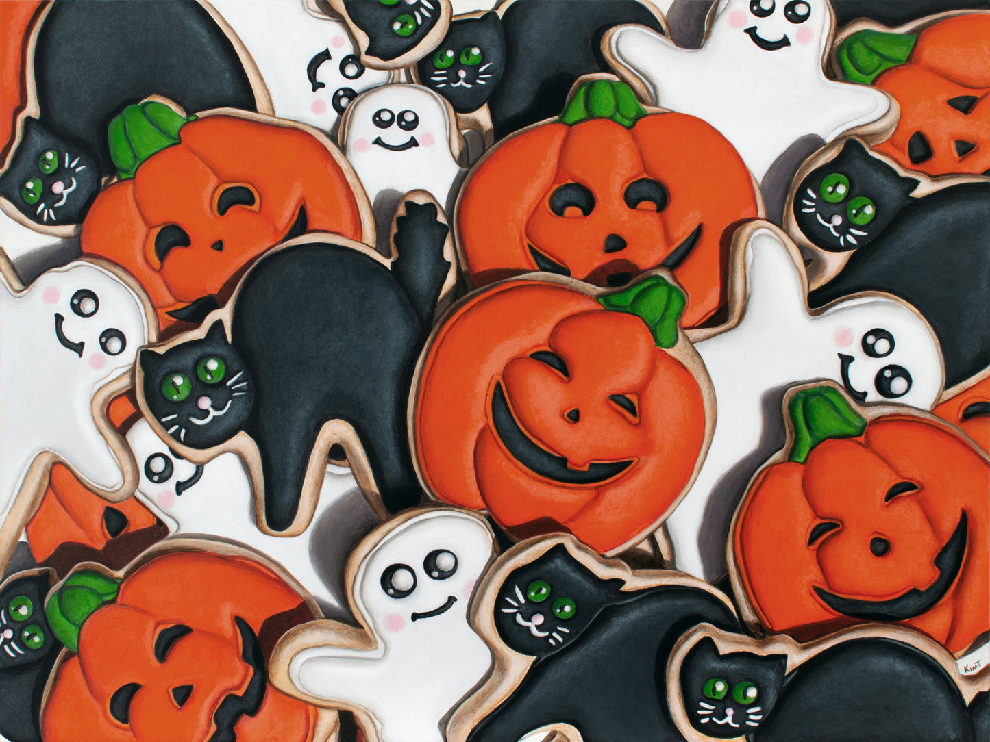 Happy Halloween Cookies | Cookie Trompe L'Oeil Series | Open-Edition Print