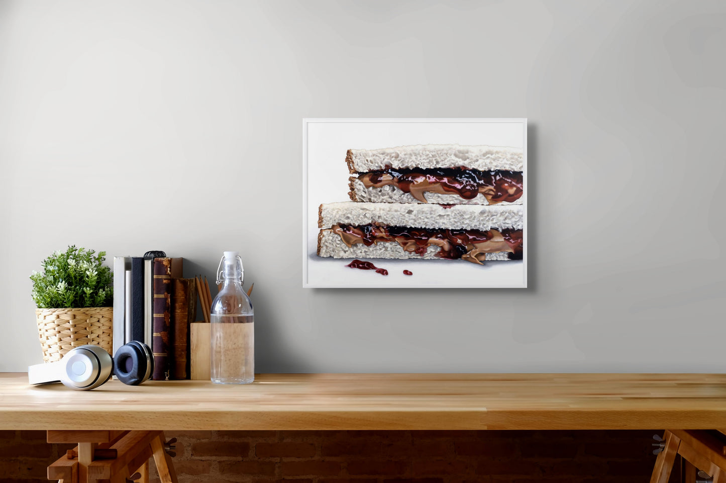 Peanut Butter and Jelly Sandwich Art Print | Limited Edition of 50