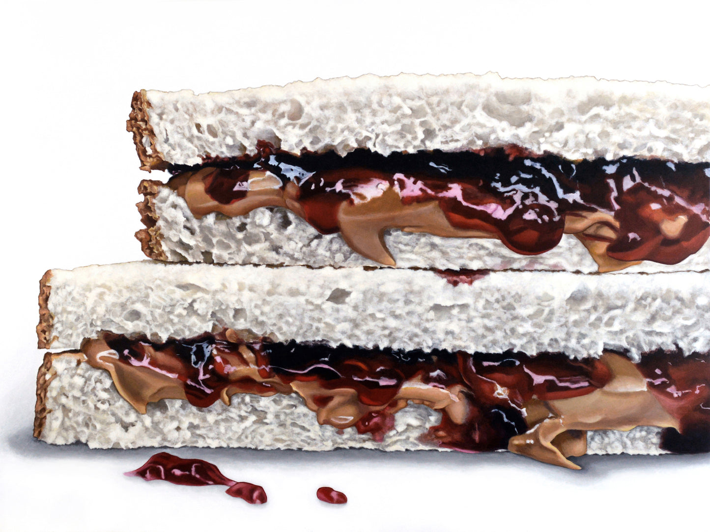 Peanut Butter and Jelly Sandwich Art Print | Limited Edition of 50