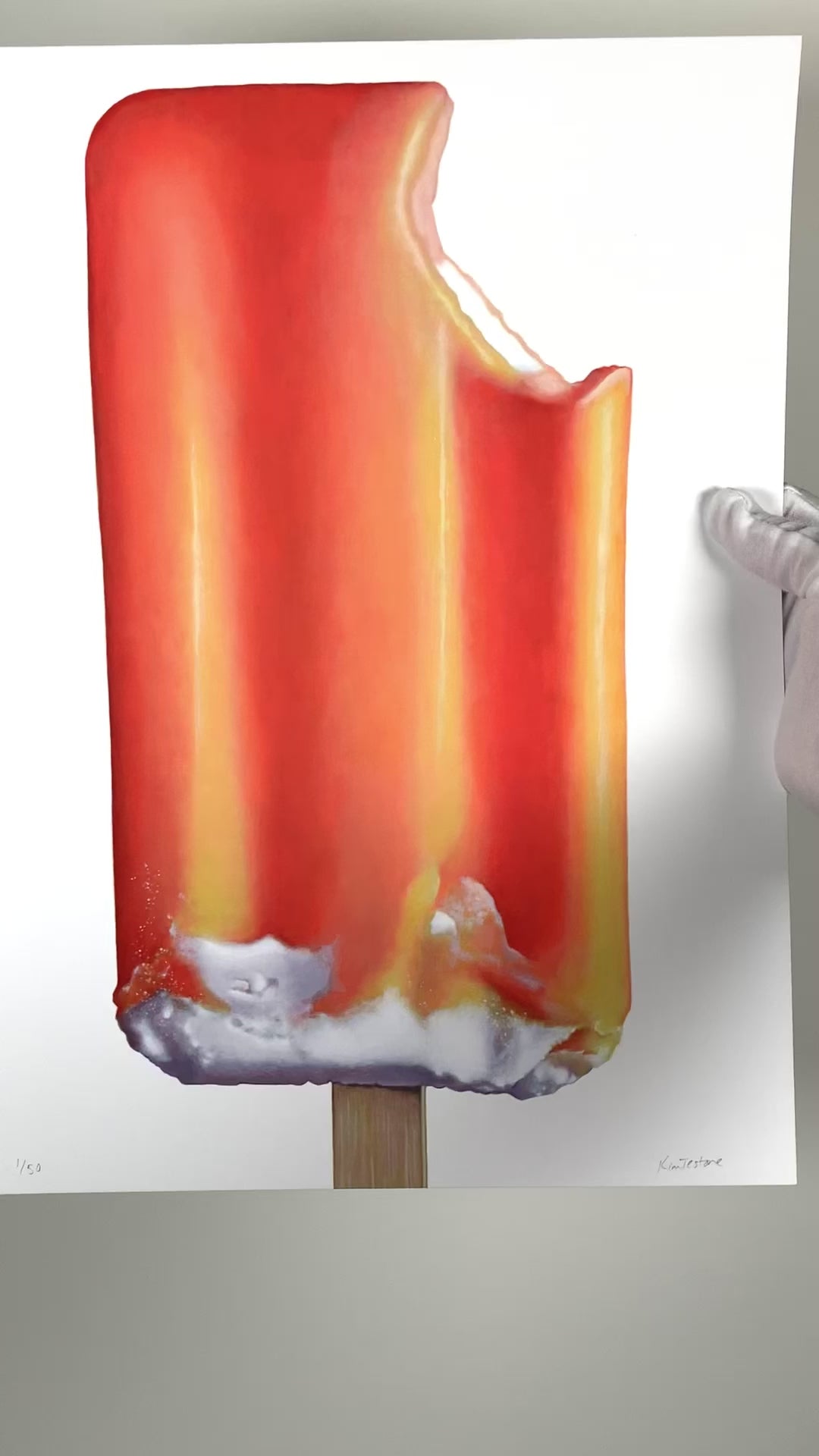 絵画 CREAM Orange Cream Ice Cream Novelty Art Print | Limited Edition of 50