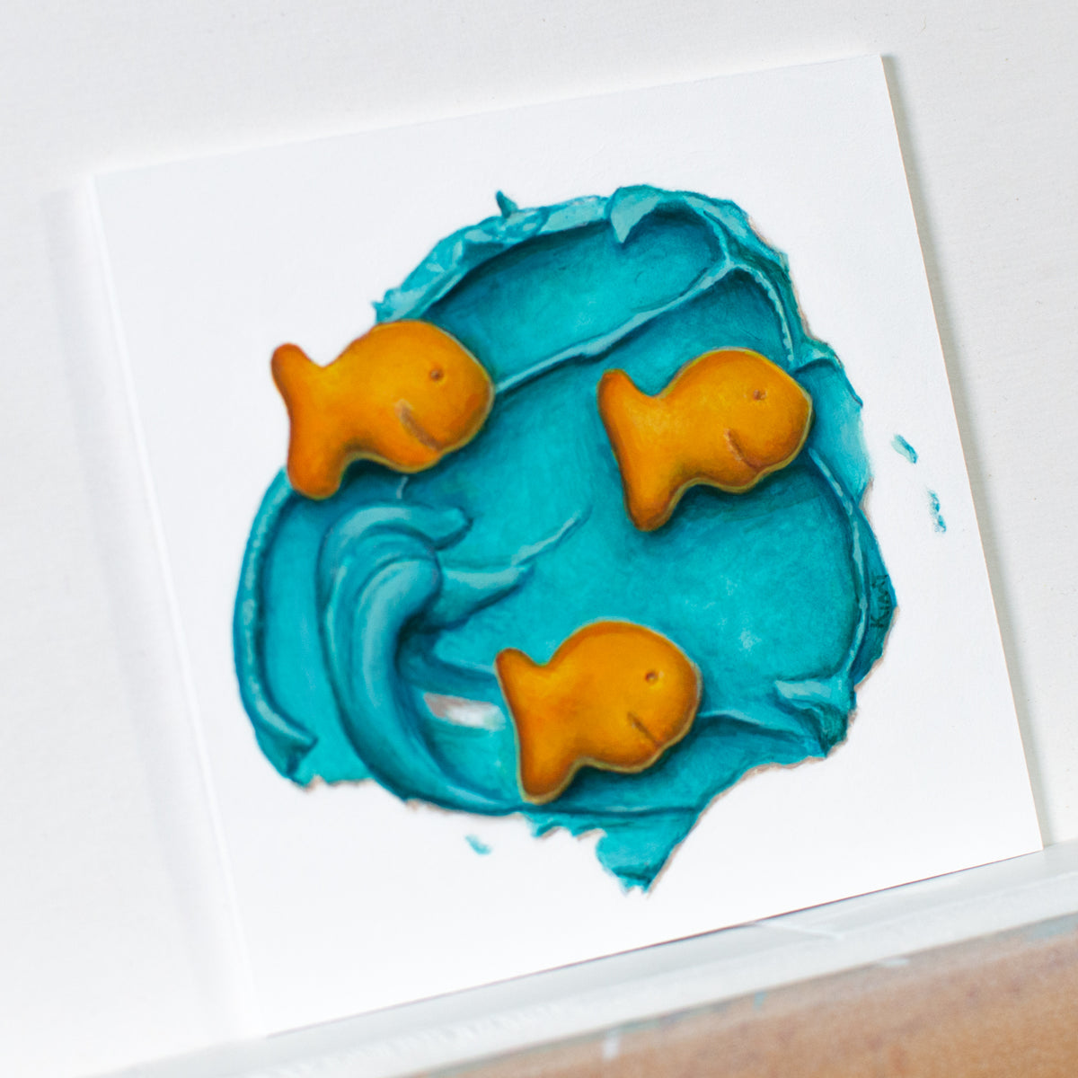 School of Thought 1 (a trompe l'oeil foodscape painting)