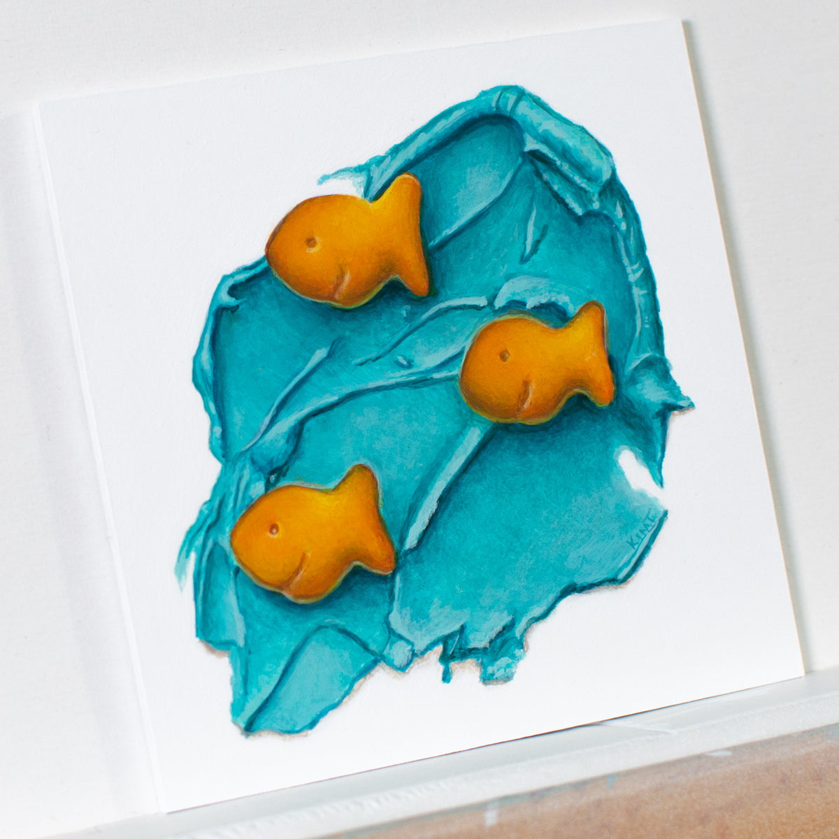 School of Thought 2 (a trompe l'oeil foodscape painting)