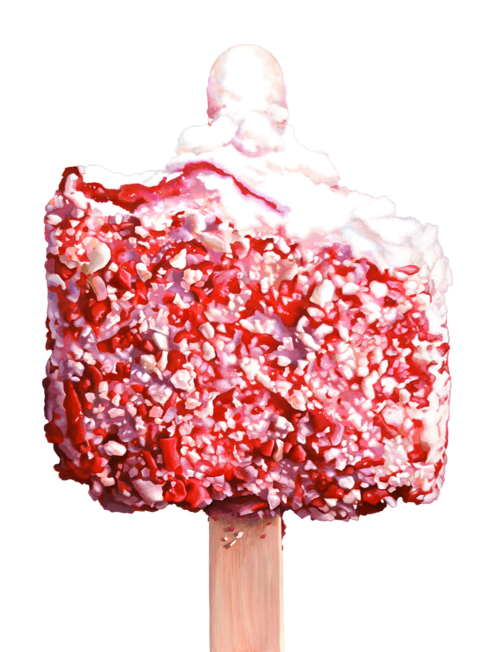 Strawberry Crunch 1 Ice Cream Bar Art Print | Limited Edition of 50