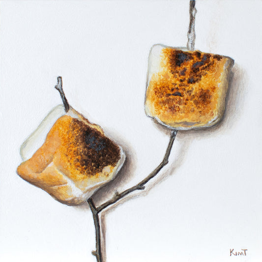 Toasted Marshmallows Study -- A 4-Hour Twitch Live Painting Study
